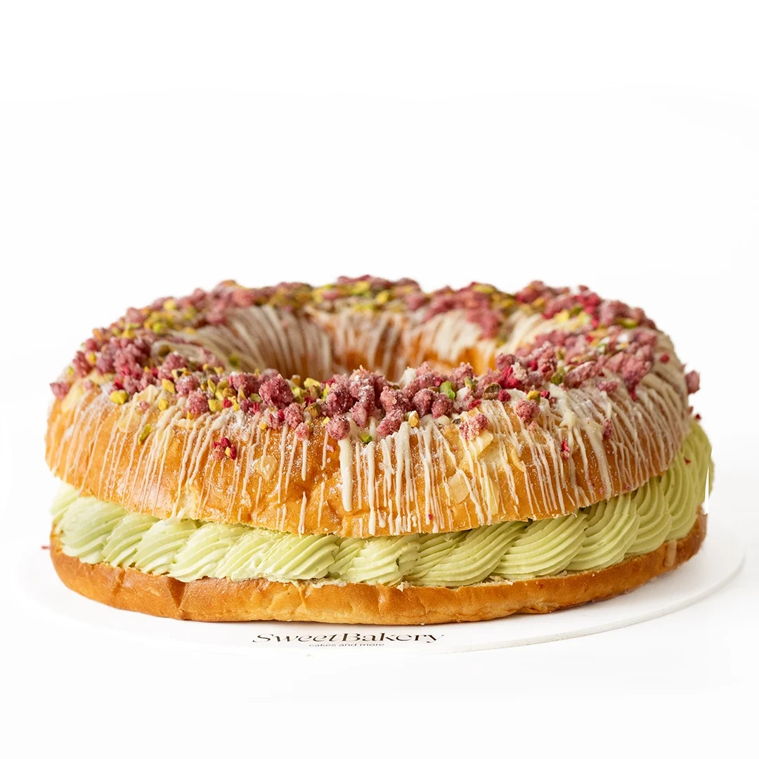 Roscón de Reyes de pistacho